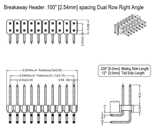 2x 7 pin Snap Header .1