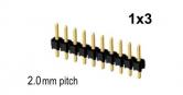 1x 3 pin Snappable Header 2mm sp