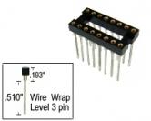 16 pin Wire Wrap DIP IC Socket 3 level
