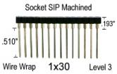 30 pin SIP Socket Wire Wrap