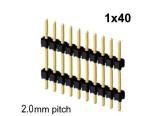 1x40 Header 2mm sp Dual Insulator