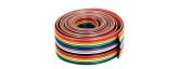 16 cond .05" Flat Ribbon Cable 10' Rainbow