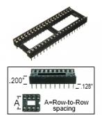 40 pin DIP IC Socket Stamped .6"