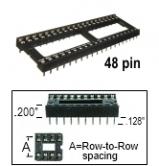 48 pin DIP IC Socket Stamped .6"