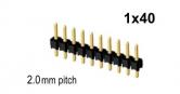 1x40 pin Snappable Header 2mm sp 1x40 pin Snappable Header 2mm sp