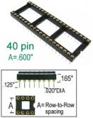 40 pin DIP IC Socket Machined .6"