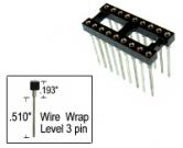 18 pin Wire Wrap DIP IC Socket 3 level