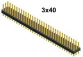 3x40 pin Snappable Header .1"sp