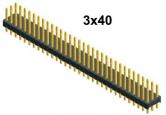 3x40 pin Snappable Header .1"sp 3x40 pin Snappable Header .1"sp