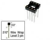 8 pin Wire Wrap DIP IC Socket .3"
