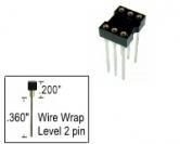 6 pin Wire Wrap DIP IC Socket .3"