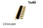 1x40 Snappable Header 2mm sp R/A