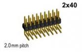 2x40 Snappable Header 2mm sp R/A