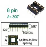 8 pin DIP IC Socket Machined .3"